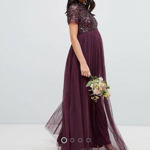 Maya Maternity High Neck Asos Dress Size 6